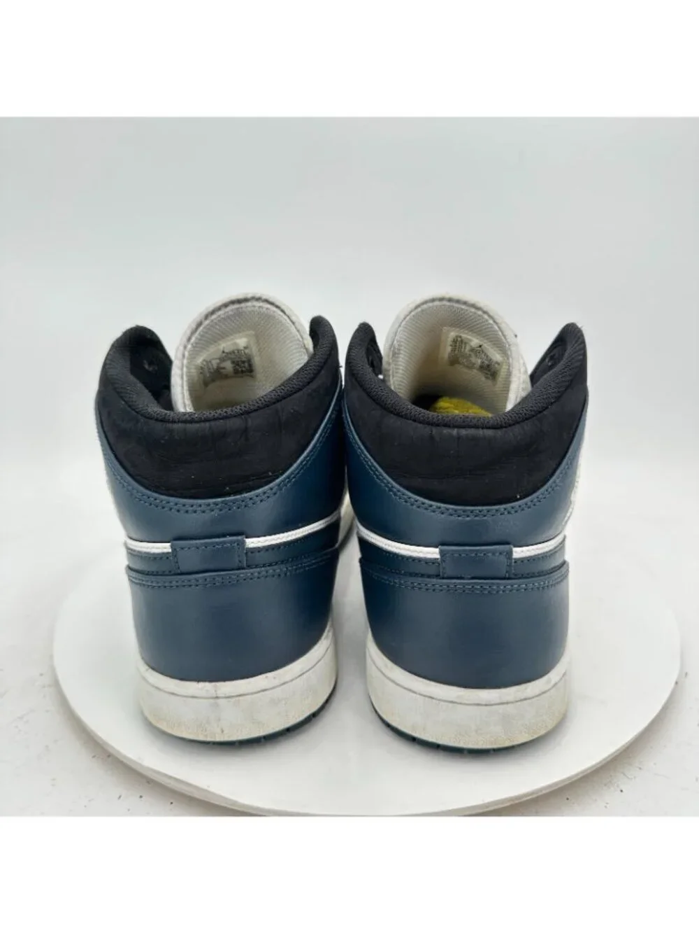 Nike Air Jordan 1 Mid Men Size 11.5 554724-411 Armory Navy White Shoes